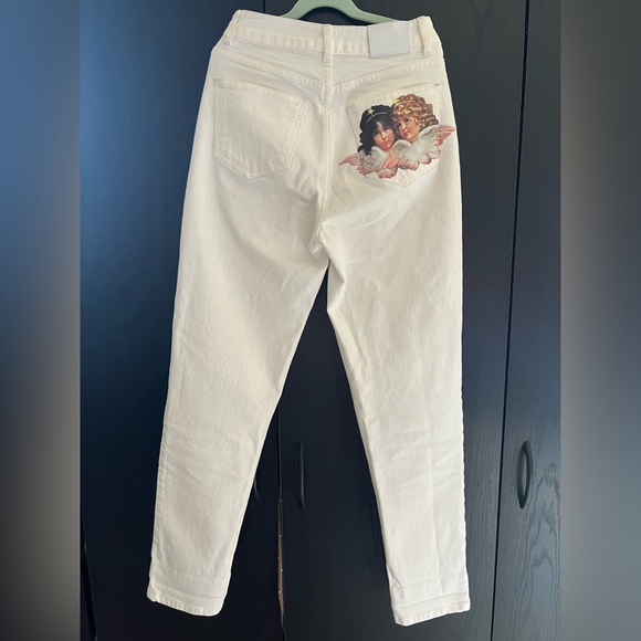 Fiorucci Angels white/cream jeans, size 25 - Picture 5 of 7